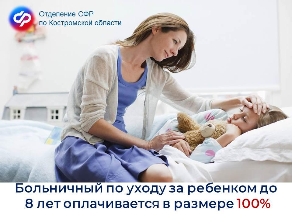 Отделение СФР по Костромской области оплатило более 35 тысяч больничных семьям с детьми-дошкольниками в 2023 году